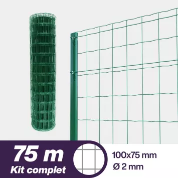 Illustration du produit Kit Grillage soudé – Maille 100×75 - 75 mètres