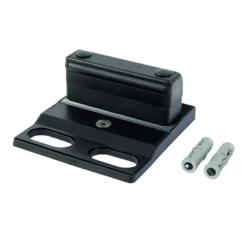 Sabot de sol à visser réglable en hauteur noir - Locinox