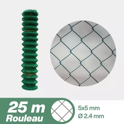 Grillage Simple Torsion: Rouleau maille hexagonale 25m