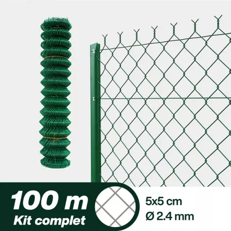 Kit Grillage Simple Torsion pour clôturer votre jardin Longueur 100m