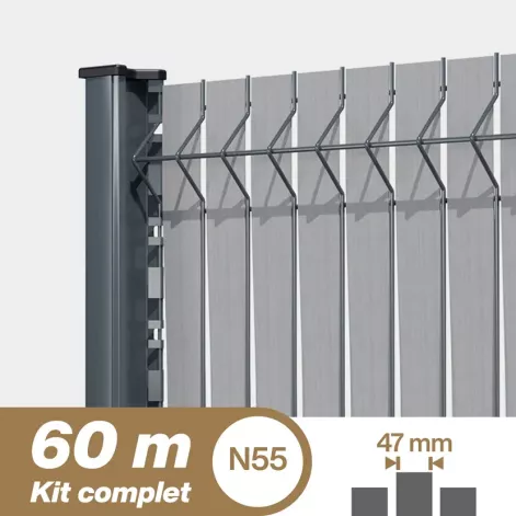 Brise vue: Kit Lattes composites 60m