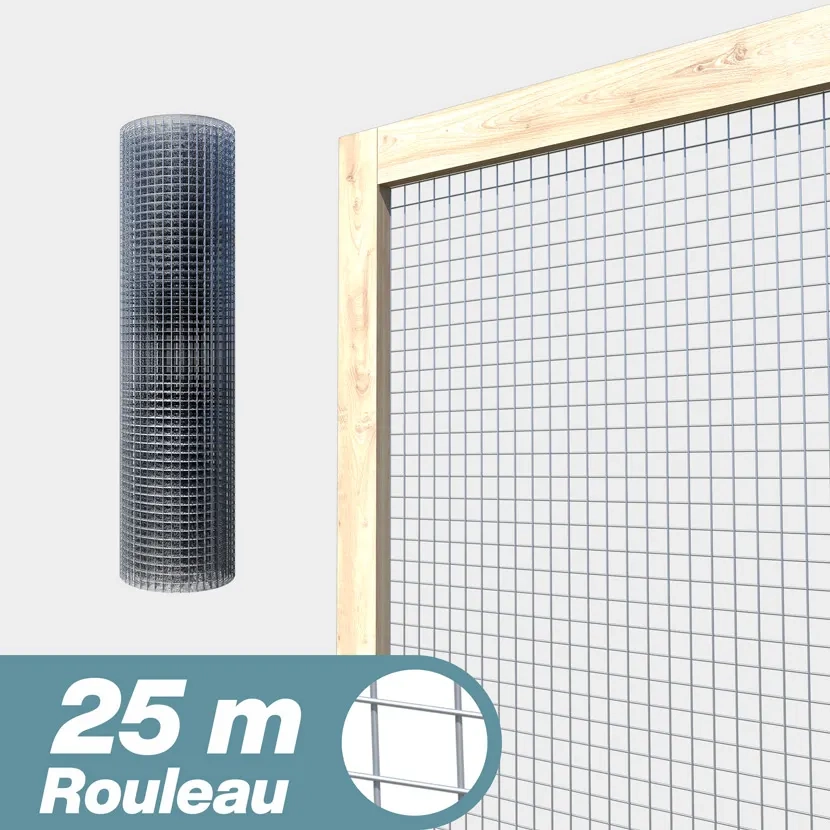 Grillage maille carree: Grillage Voliere R25m