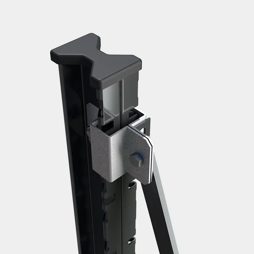 Accessoires grillage rigide: 10 Raccords jambes de forces persp