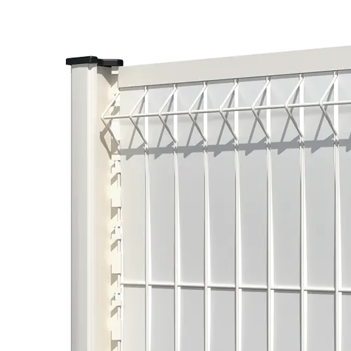 Brise vue: Kit lattes alu blanc