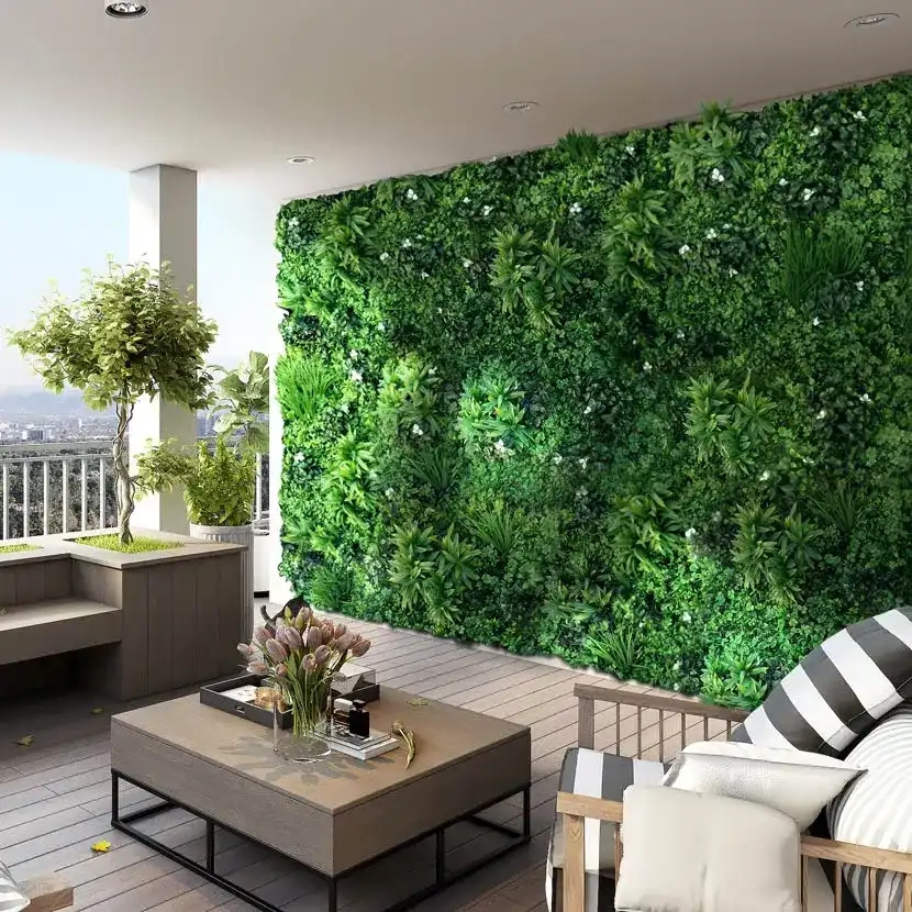 Brise-vue mur végétal Liseron sur mur