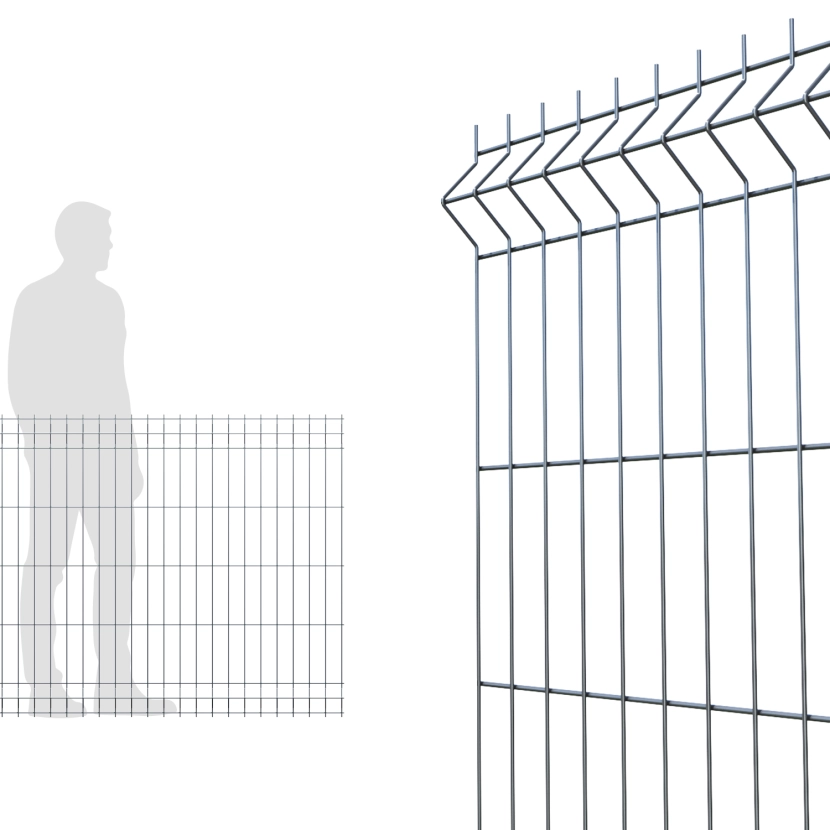 Panneau Grillage rigide gris anthracite  1m03  (103cm)