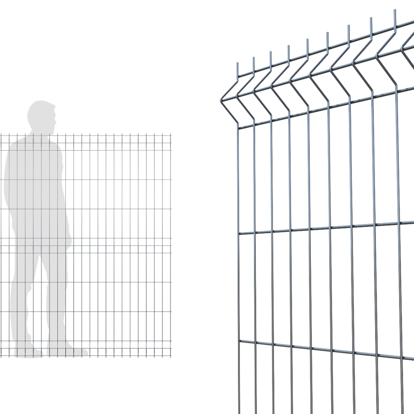 Panneau Grillage rigide gris anthracite  1m53  (153cm)