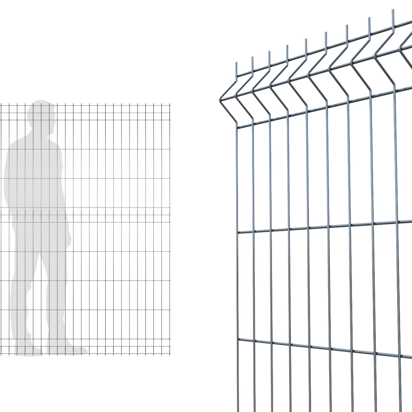 Panneau Grillage rigide gris anthracite  1m73  (173cm)