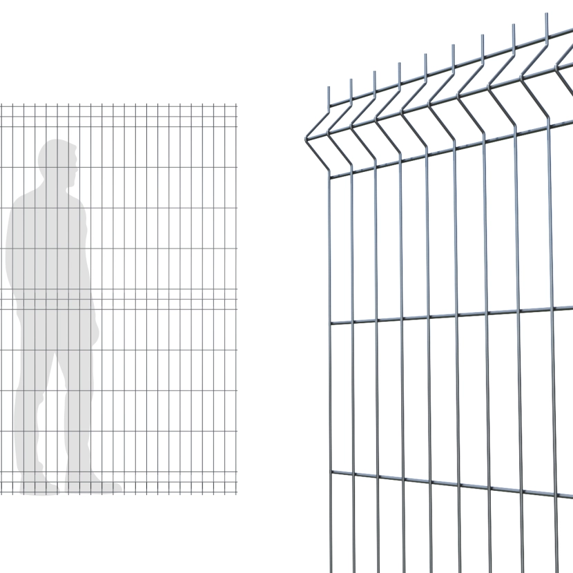 Panneau Grillage rigide gris anthracite  1m93  (193cm)