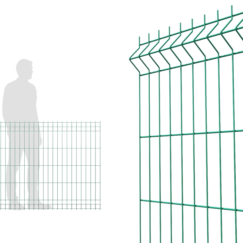 Panneau Grillage rigide  vert  1m03  (103cm)