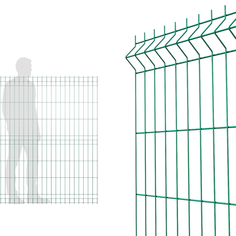 Panneau Grillage rigide  vert  1m53  (153cm)
