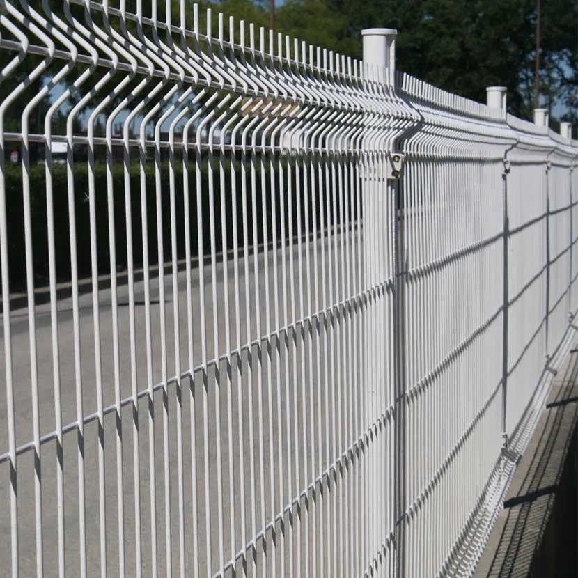 grillage rigide: kit poteaux ronds 120m blanc