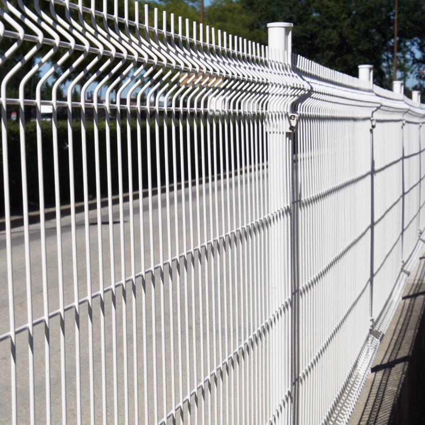 grillage rigide: kit poteaux ronds 180m blanc