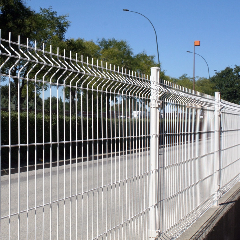 grillage rigide: kit poteaux ronds 70m blanc