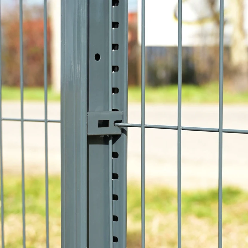 Kit grillage rigide poteaux EKLIPS sur platines équerres (Ø 4/5mm) Clip de fixation