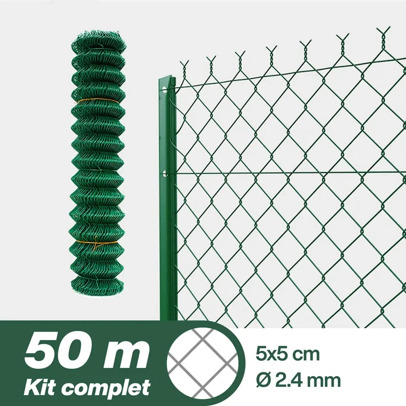 Grillage souple: Kit grillage simple torsion 50m