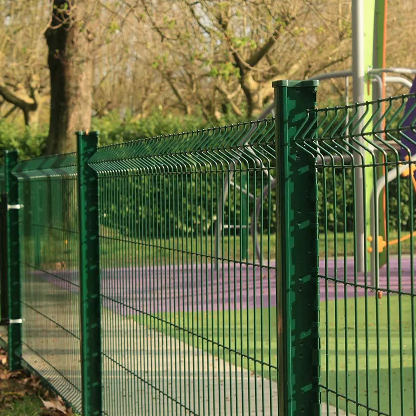 grillage rigide: kit poteaux H 140m vert