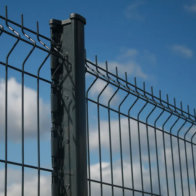 grillage rigide: kit poteaux H 90m gris anthracite