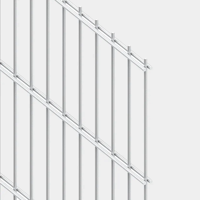 grillage rigide: kit double fil 80m blanc