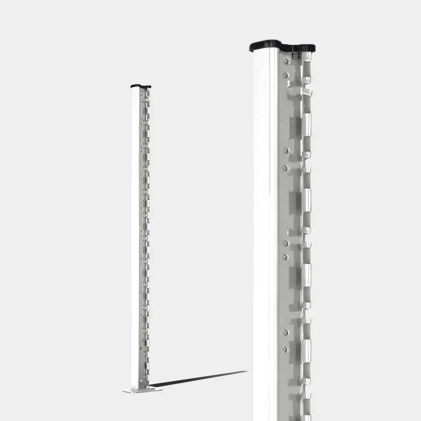Poteaux grillage rigide: Poteau H blanc