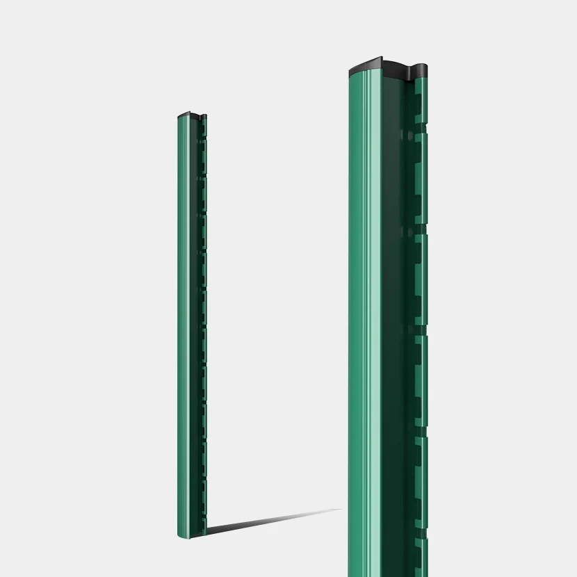 Grillage rigide : Poteau H renforcé vert