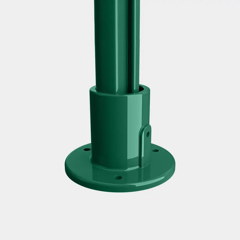 Accessoires grillage rigide: Platine et poteau Rond