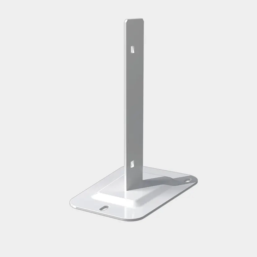 Accessoires grillage rigide: Platine poteau H