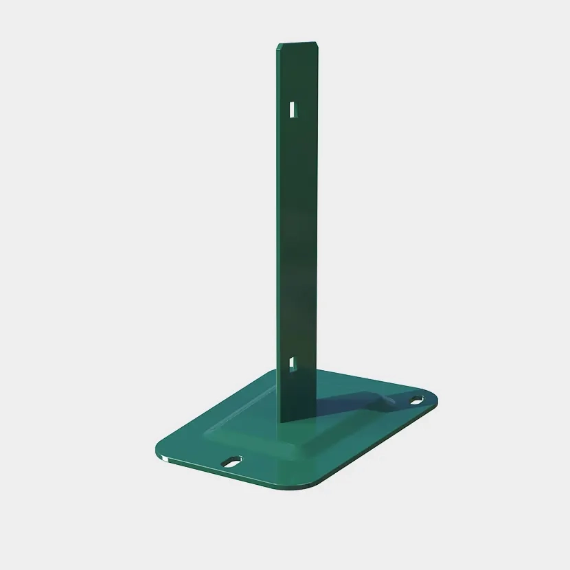 Accessoires grillage rigide: Platine poteau H