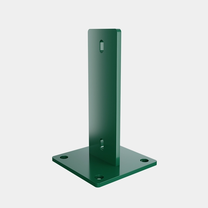 Platine pour poteau EKLIPS vert