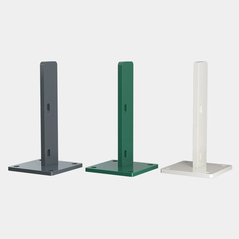 Platine pour poteau H renforcé