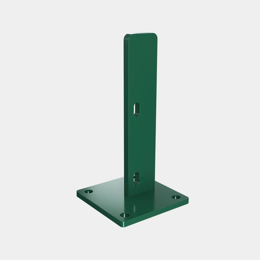 Platine pour poteau H renforcé Vert