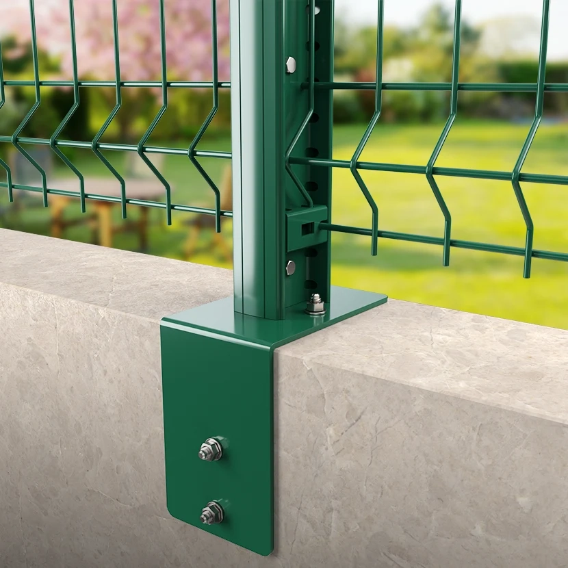 Platine équerre pour poteau EKLIPS Vert