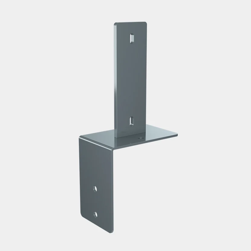 Platine équerre pour poteau EKLIPS Gris anthracite