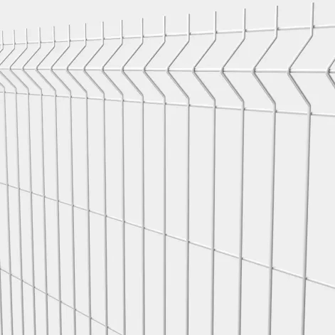 Grillage rigide : Panneau 2,50m fil Ø4/5 mm blanc