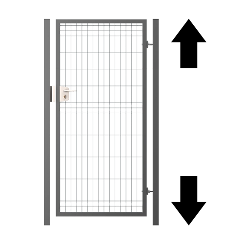 portillon grillagé hauteur 1.8 m