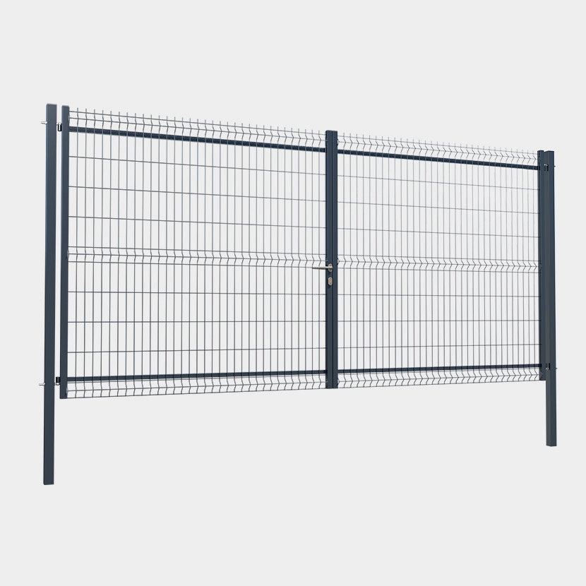 Portail : Portail grillagé prestige vert