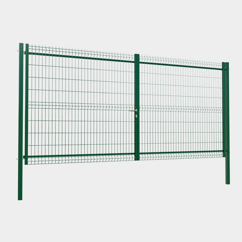 Portail : Portail grillagé prestige vert