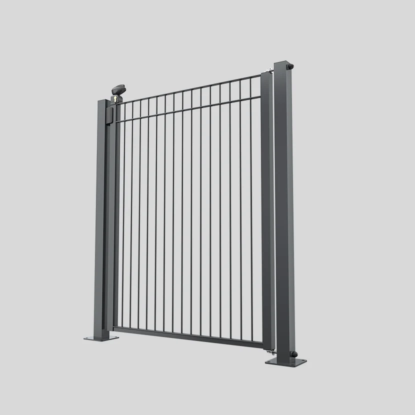 Portillon piscine gris anthracite