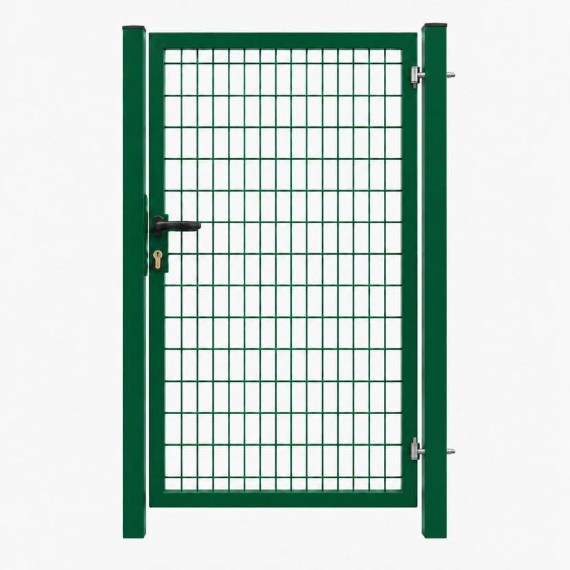 Portillon Grillage vert: vue face
