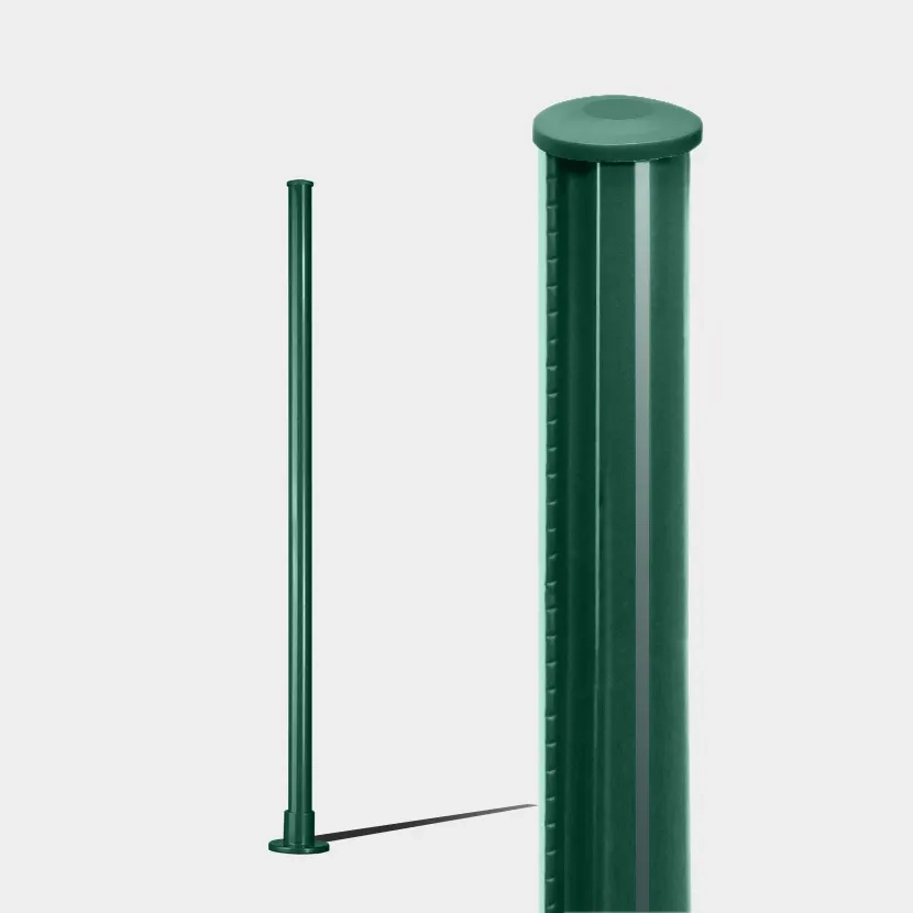 Poteaux grillage rigide: Poteau rond vert