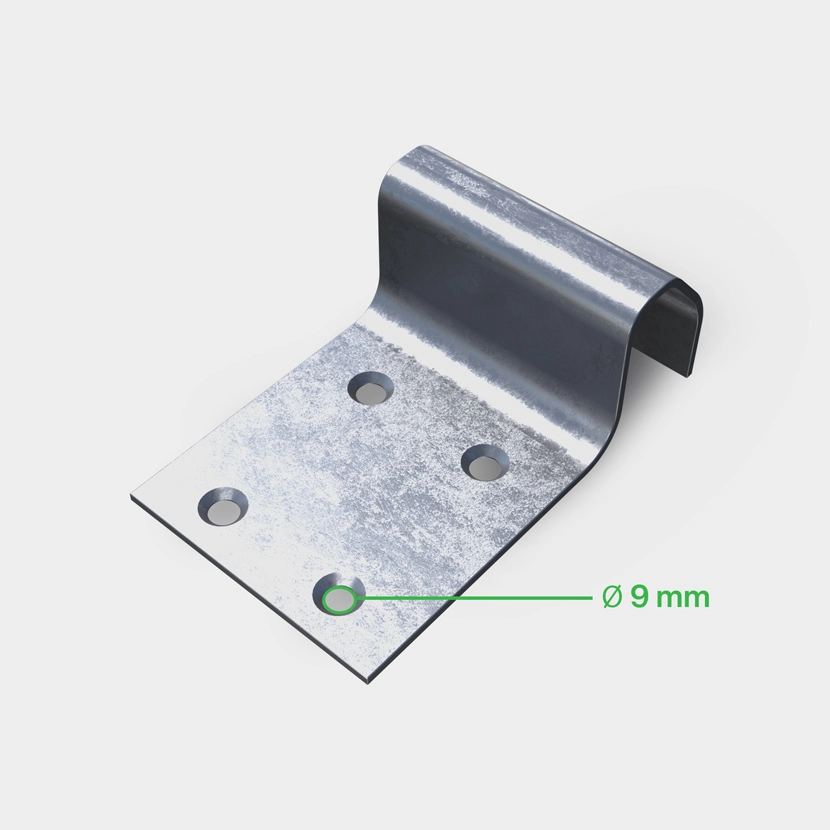 Accessoire Portail: Sabot a visser diametre trou