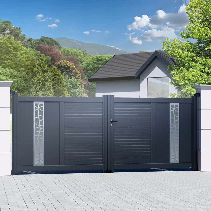 Portail aluminium: Portail double battant Jerez