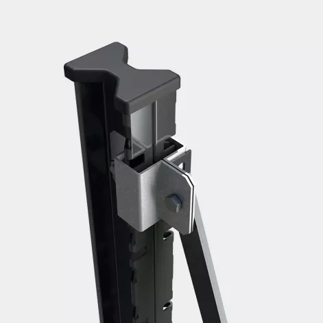 Jambe de Force sur poteau H vue de haut