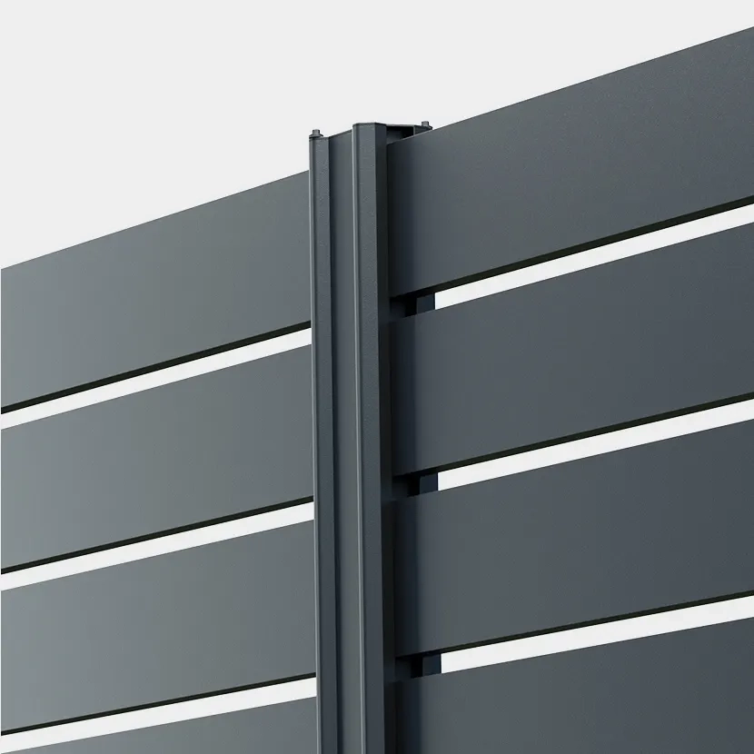 Cloture aluminium ajouree: Zoom des lames