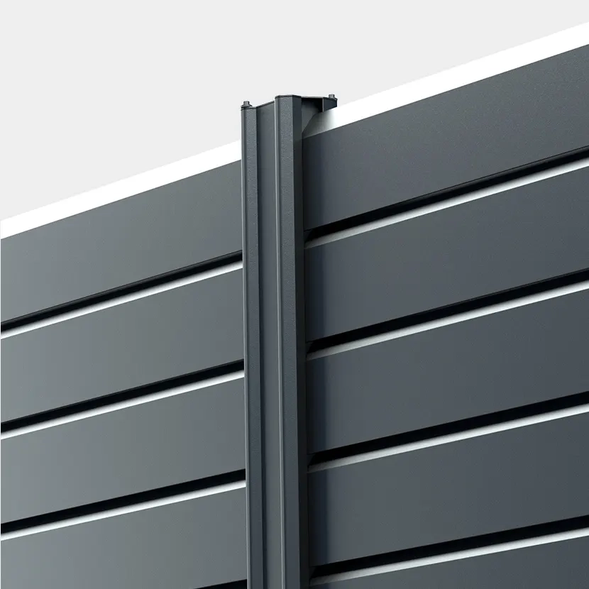 Cloture aluminium persienne: Zoom des lames