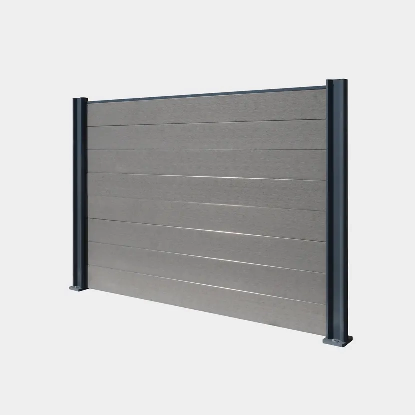 Cloture composite pleine: panneau