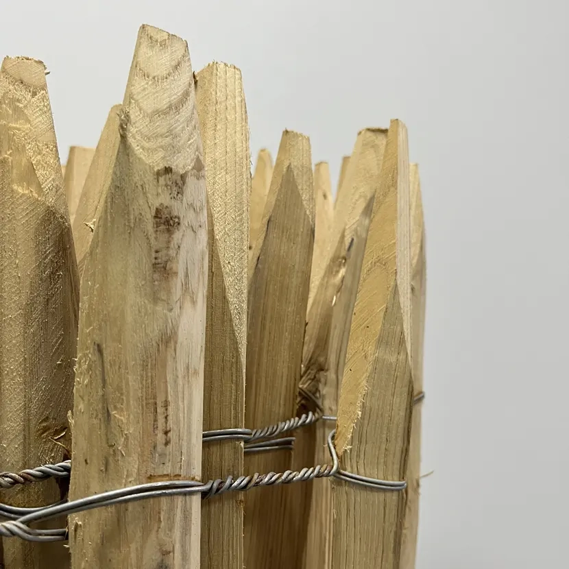 Ganivelle : Détail clôture en bois