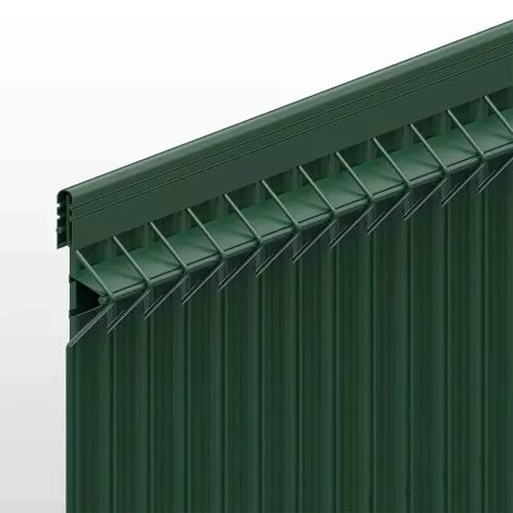 Grillage rigide : Kit de grillage avec occultation PVC vert / vert