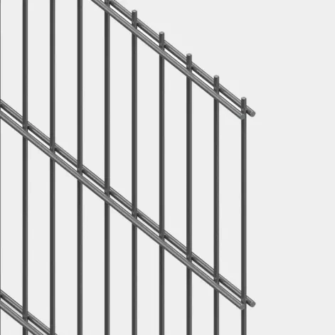 Grillage rigide : Kit de grillage rigide double fil gris