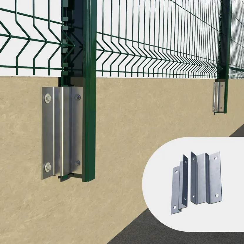 Accessoires grillage rigide: Platines anglaise